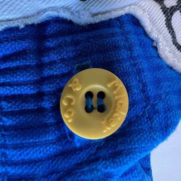 Mickey & CO by J G Hook Corduroy Overalls Size‎ 4T Blue Huey and Louie Patch - Picture 6 of 11